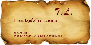 Trestyén Laura névjegykártya